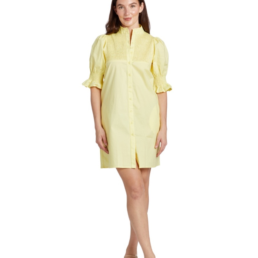 Taylor Tillman Aubrey Smocked Dress Yellow